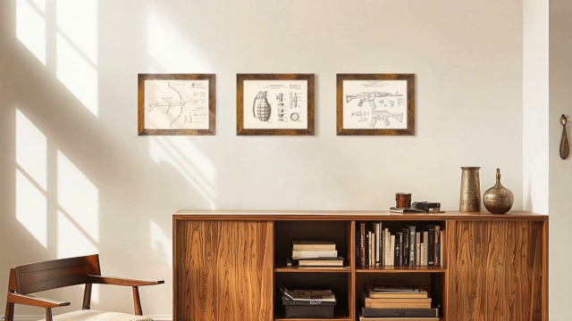 Amazon.com - PETAFLOP Wooden 8.5x11 Picture Frame Rustic